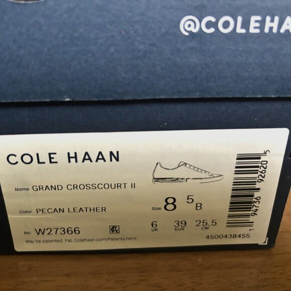 Cole Haan | Women's Grand Crosscourt II | Size Women's 8.5 (US) | Pecan Leather - Picture 5 of 6
